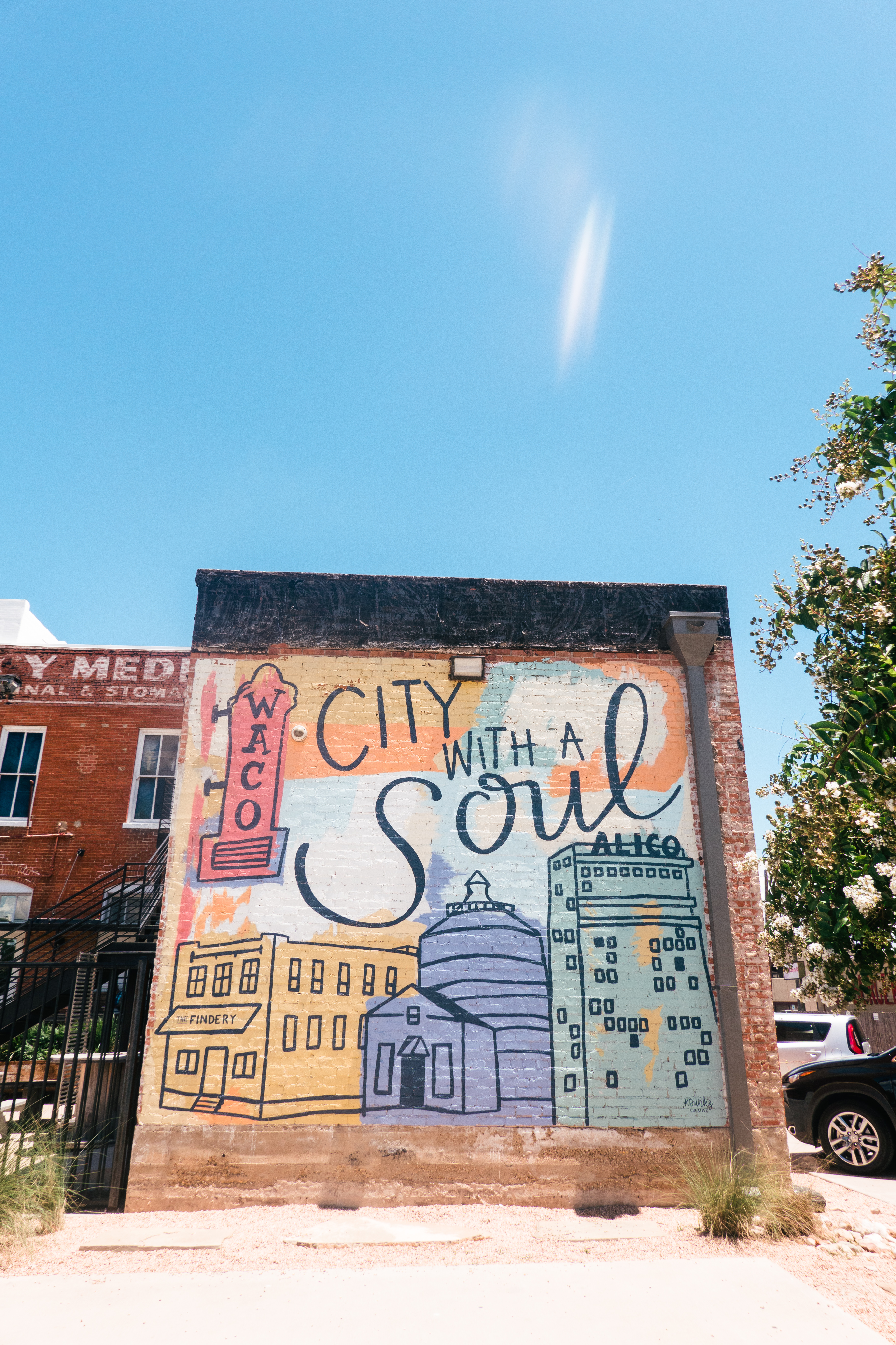City with a Soul mural in Waco, Texas